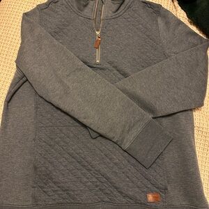 L.L. Bean Blue Women's Quilted Quarter Zip